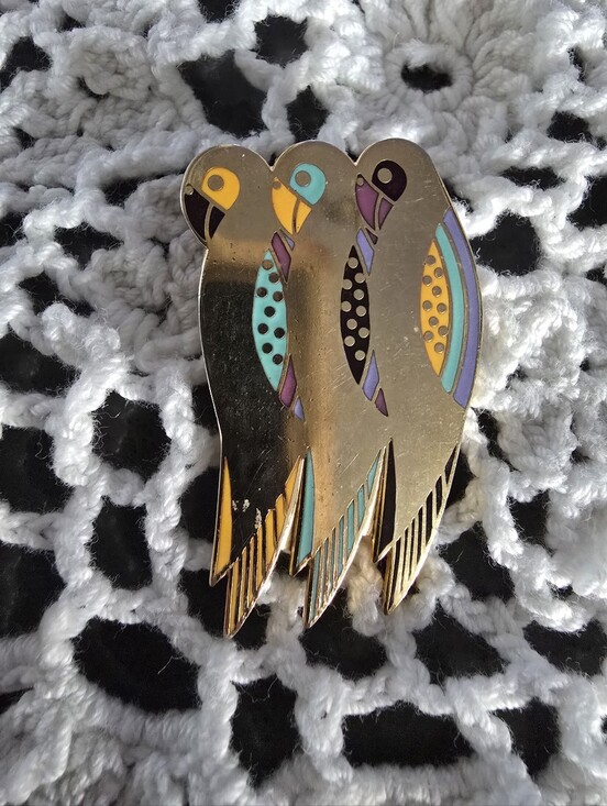 Laurel Burch Jewelry - Laurel Burch Perico' Enamel Bird Brooch